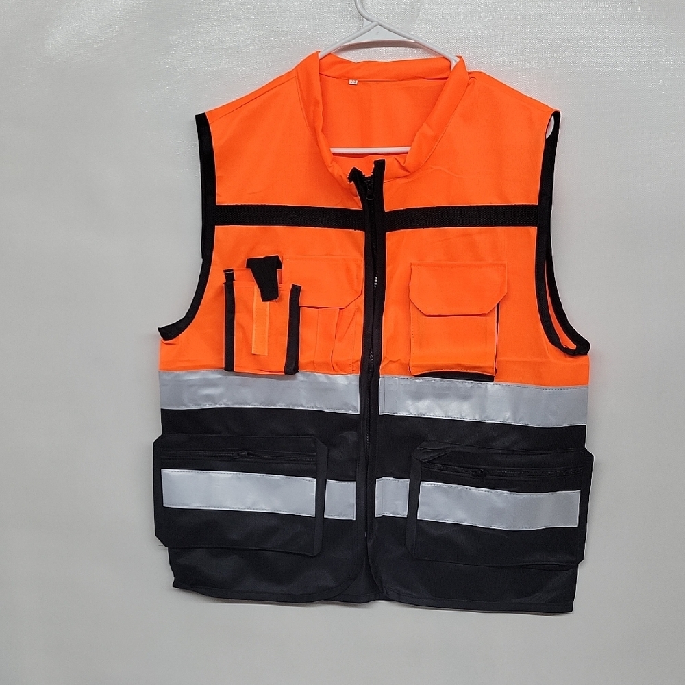 High-Visibility Orange Safety Vest